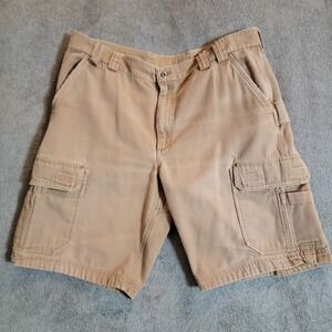 Duluth Trading Co Men's Cargo Shorts Tan Size 42 Utility Workwear Outdoors